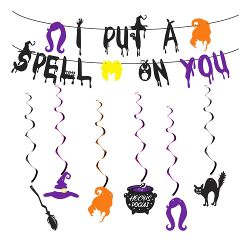 2 Pancartas De Halloween, Pancarta Con Purpurina Que Pongo U