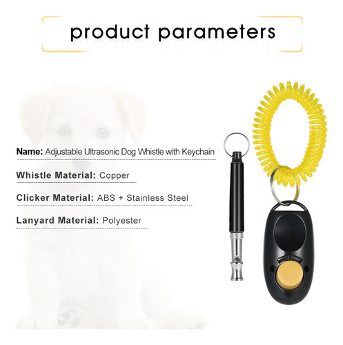 Silbato Ajustable Para Perros Ultra Con Llavero Y Kit De Ent
