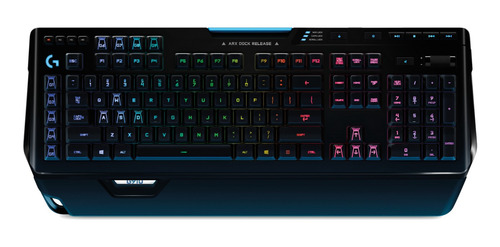 Teclado para pc QWERTY Logitech Serie G G910 Orion Spark Romer-G inglés internacional negro con luz RGB