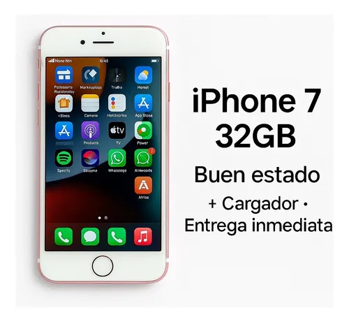 iPhone 7 Libre + Cargador -excelente Estado (Usado)