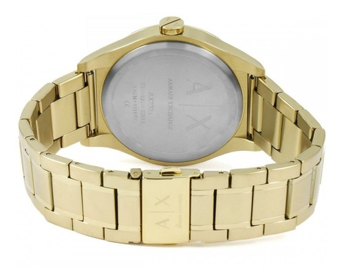 Reloj Hombre Armani Exchange Nico De Acero Co Color de la correa Dorado