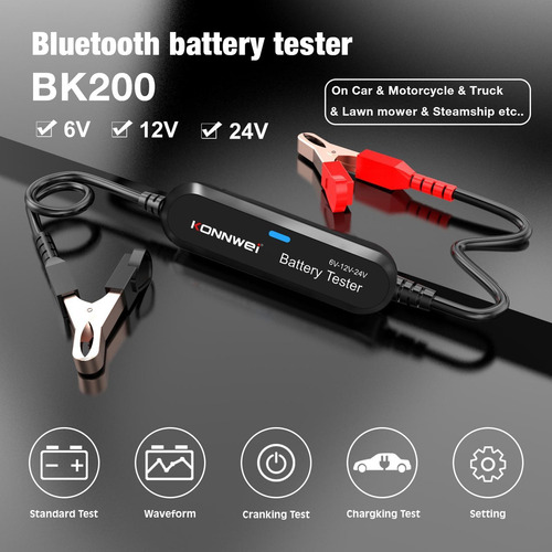 Herramienta De Prueba De Batería De Coche Bluetooth, Prueba