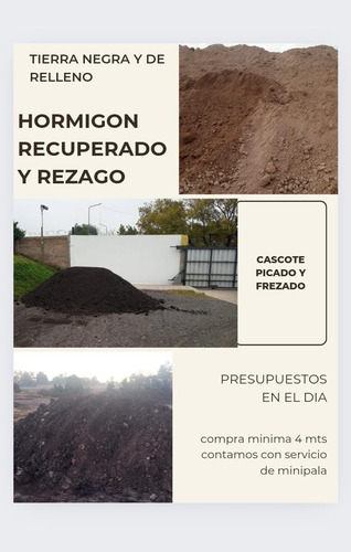 Tosca Tierra Hormigon Recuperado Rezago Cascote Picado