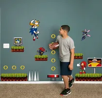 Comprar Decoración Cuarto Infantil Vinil Sonic, Tails, Knuckles Sega