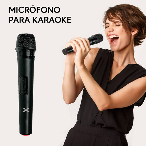 Parlante Xion Sdbox Microfono Led 8 Bateria Dimm
