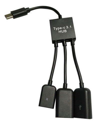 3 En 1 Usb Tipo C Otg Codo Otg Adaptador Convertidor De