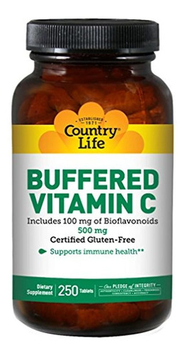 Country Life - Vitamina C 500mg Con Bioflavonoides Y Escaram