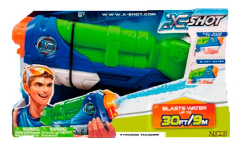 Imagen 2 de 6 de Pistola Lanza Agua Xshot Zuru Typhoon Thunder Tv Educando
