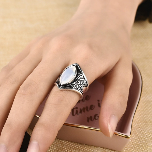 Imagen 5 de 5 de Anillo Compromiso Regalo Unisex Mujer Hombre Gótico Punk