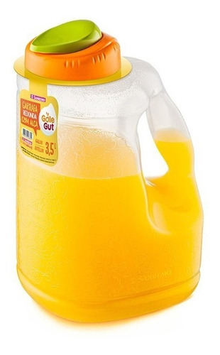 Botella Plástico Con Tapa Juguera Jabon Polvo San Remo 3,5 L