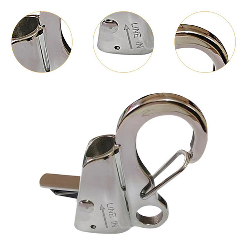 Gancho De Anclaje De Acero Inoxidable, Resistente, Plata