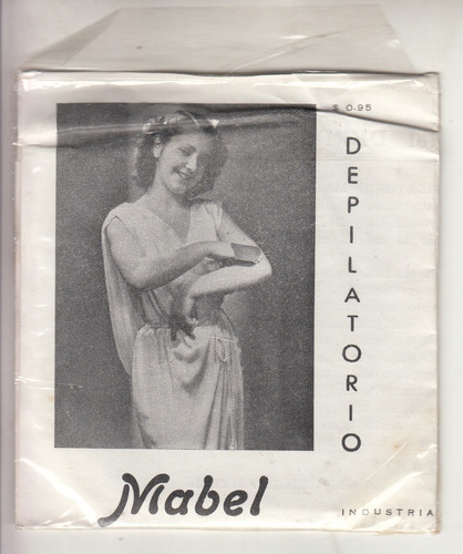 Belleza Antiguo Depilatorio Marca Mabel Uruguay Vintage Raro