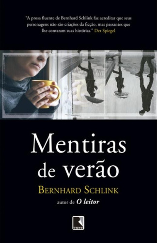 Mentiras de verão, de Schlink, Bernhard. Editora Record Ltda., capa mole em português, 2015