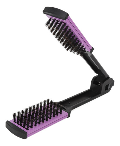 Cepillo Térmico Para Alisar El Cabello, Doble Peine, Cerdas