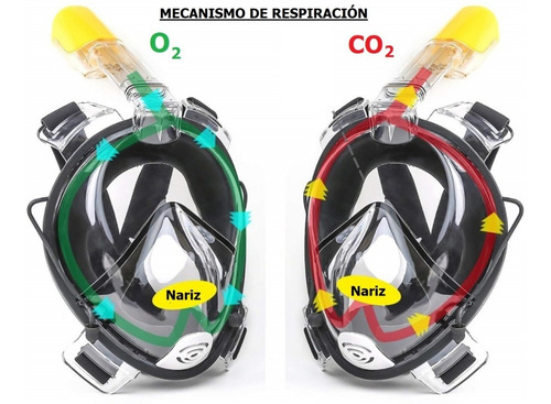 Máscara De Snorkel Full Face Covid19