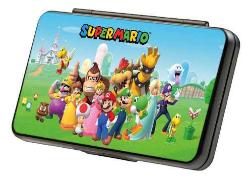 Estuche Portajuegos 24 Card Super Mario Color Celeste