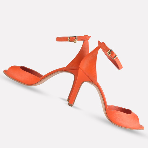 Sandalias Cuero Mujer Taco Fino - Jolie - Ferraro