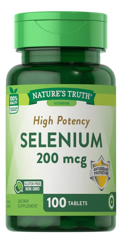 Selenio 200 Mcg - 100 Tabletas, Natures Truth