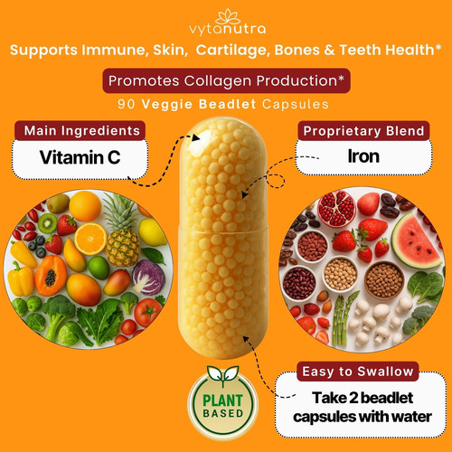 Vytanutra Vitamina C Con Hierro, 90 Cápsulas