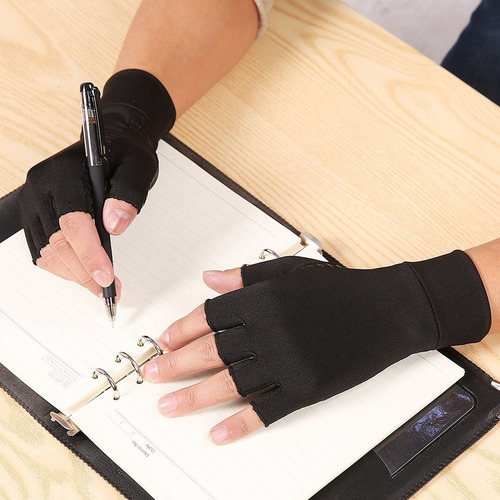Guantes De Medio Dedo De Presión Para Artritis, Deportes De