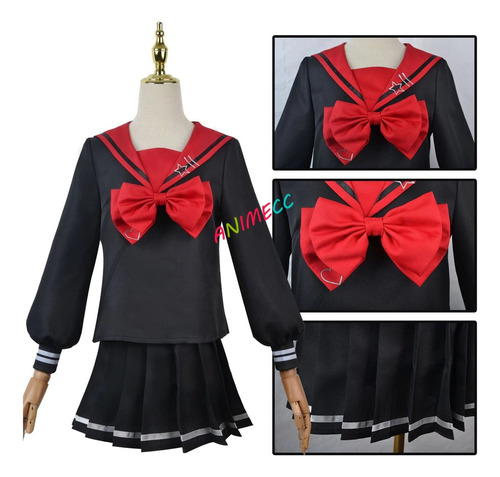 Disfraz De Kang Cosplay De Needy Girl Overdose Para Niñas, Hermoso Traje De Marinero Láser Jk, Uniforme Escolar