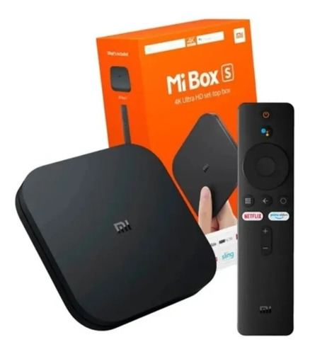 Xiaomi Mi Box S 1a Geração 8gb 2gb Ram Preto Controle Voz Preto De Voz