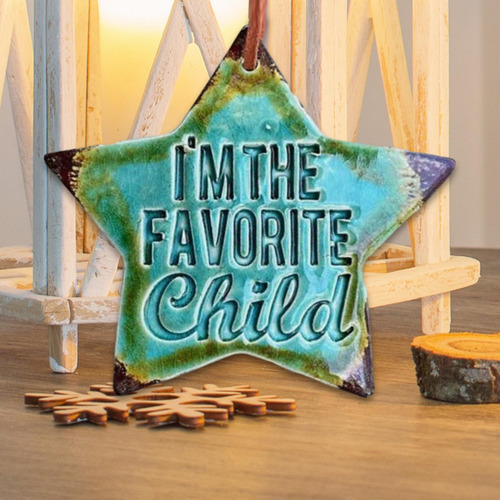 N 2 Adorno De Estrella Acrílico Soy Favorito, Cartel