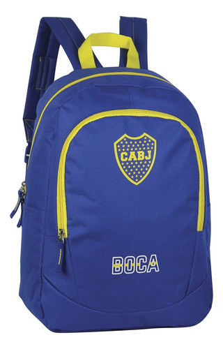 Mochila Boca Licencia Oficial  Escudo Boca Escolar Dygsport