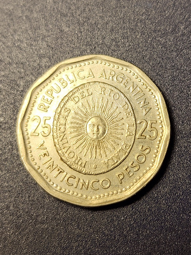 Primera Moneda Patria Argentina 1966 - 25 Pesos (Usado)