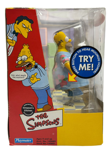 Los Simpsons Playmates Homero King Size Con Escenario