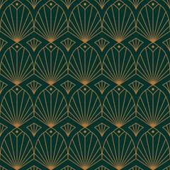 Imagem 1 de 3 de Papel De Parede Art Déco Em Um Estilo Minimalista Na Moda. ,