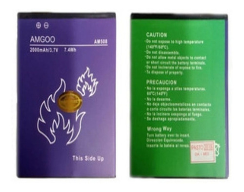 Bateria Pila Amgoo Am508 Nueva Sellada Garantia