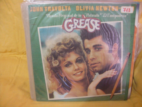 Vinilo Grease John Travolta Olivia Newton Bs1