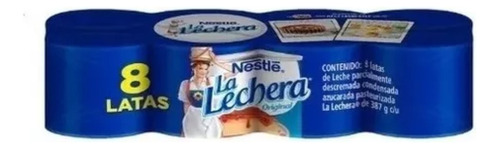 Leche Condensada La Lechera 8 Latas De 387 G Msi