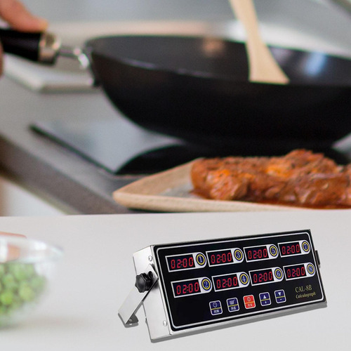 Y Temporizador De Cocina Digital De 8 Canales Con Alarma