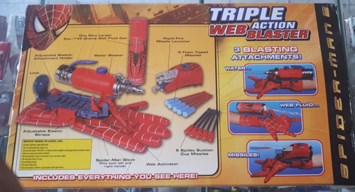 Spider Man 2004 Hombre Araña Guante Triple Acción Telaraña (Usado)