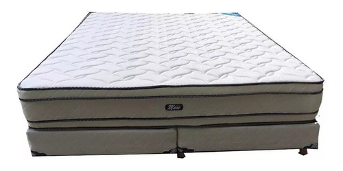 Colchon Sommier 2 X 2 Resortes Con Doble Pillow Somier