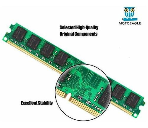Memoria Motoeagle Pc2-6400 4x2gb Ddr2 800 Udimm Ram -verde