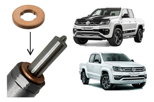 20unid Arruela Vedação De Cobre Bico Injetor Diesel Amarok