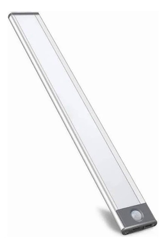 Luminária Led Barra Sensor De Movimento Recarregável 20cm Cor Branco