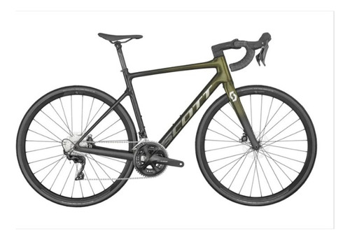 Bicicleta Ruta Scott Addict 30 2023 Carbon 11 Vel Dorado/neg Tamaño Del Marco 56cm