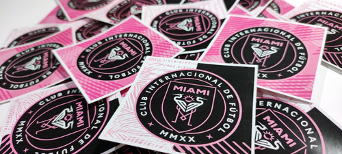 Autoadhesivos Deco Festejo Inter Miami Club Stickers X30u