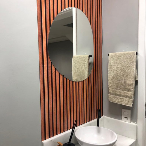 Espelho Orgânico Decorativo Vidro Lapidado 70x50 Sem Moldura