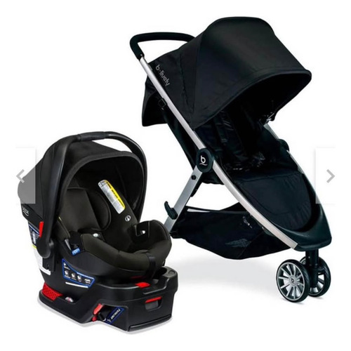 Coche Britax B-agile 3 Ruedas Negro/chasis Plateado (Usado)