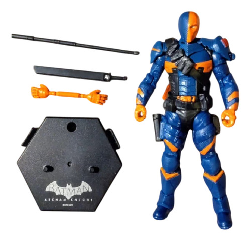 Kit Figura Articulada Deathstroke C Accesorios Batman Arkham