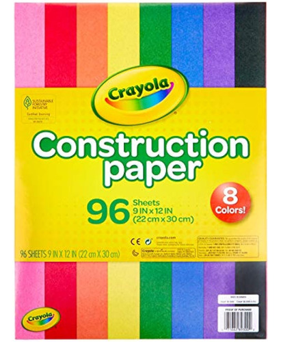 Crayola - Papel De Construcción De 9 X 12