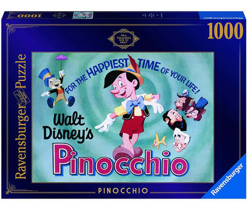 Ravensburger Disney: Los Tesoros De La Bóveda Pinocho 1000