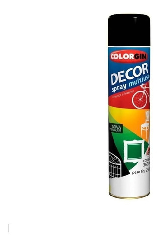 Tinta Spray Preto Fosco Jet Colorgin Original