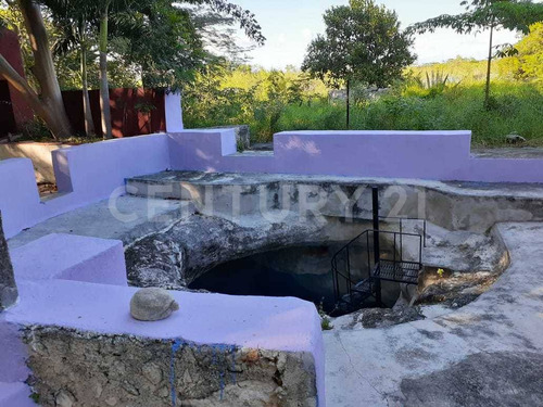 Rancho Tipo Hacienda De 36 Has En Telchac Pueblo Con Cenote. A 42 Kms De Mérida