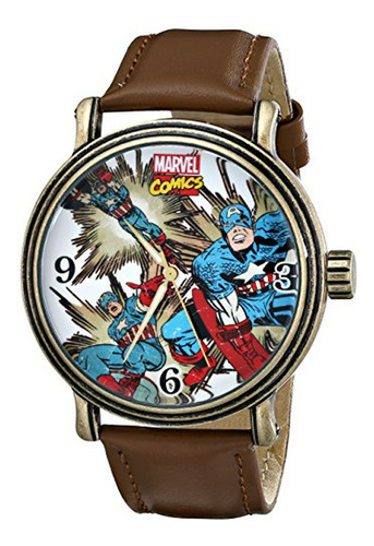 Reloj  Capitán América Avengers Analógico-cuarzo Marrón